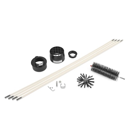 Linteater Gardus LintEater 12 ft. L Black/White Plastic Vent Cleaning Kit RLE202